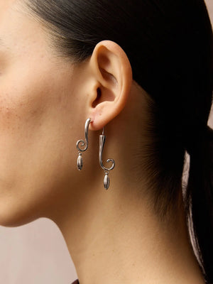 WANYEE CRAFT SCROLL PATTERN DROP EARRINGS | TROVE & TONE