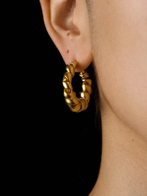 Limb SCULPTURAL SPIRAL RIBBON EARRINGS | TROVE & TONE
