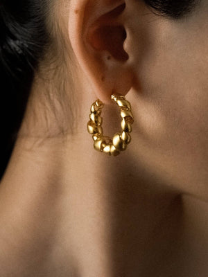 Limb SCULPTURAL SPIRAL RIBBON EARRINGS | TROVE & TONE