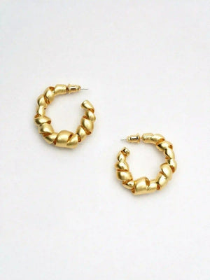 Limb SCULPTURAL SPIRAL RIBBON EARRINGS | TROVE & TONE
