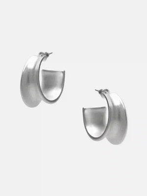 Limb SCULPTURAL WIDE C-HOOP STUD EARRINGS | TROVE & TONE