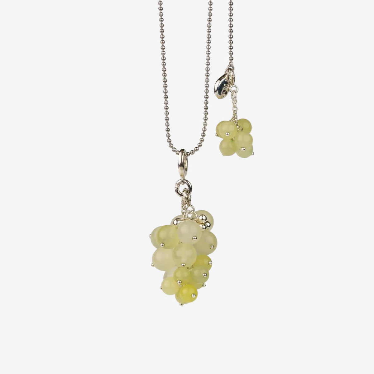 AESTH & UTIL SERPENTINE JADE GRAPE PENDANT NECKLACE | TROVE & TONE