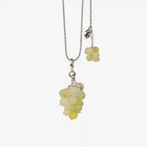AESTH & UTIL SERPENTINE JADE GRAPE PENDANT NECKLACE | TROVE & TONE