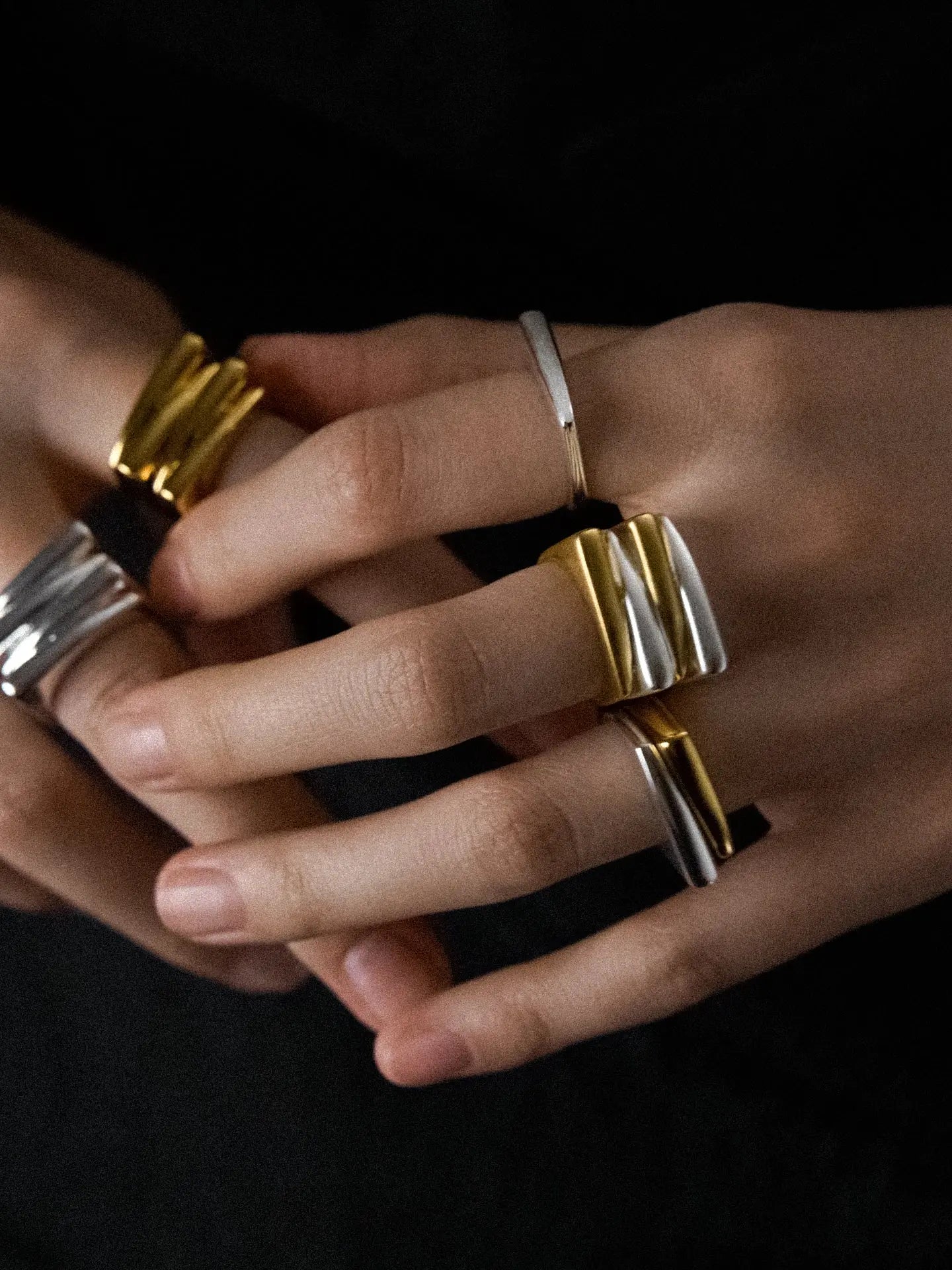 Limb MULTI-LAYER SCULPTURAL WIDE BAND | TROVE & TONE