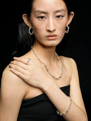 Limb TWO-TONE RIBBON CHAIN NECKLACE | TROVE & TONE