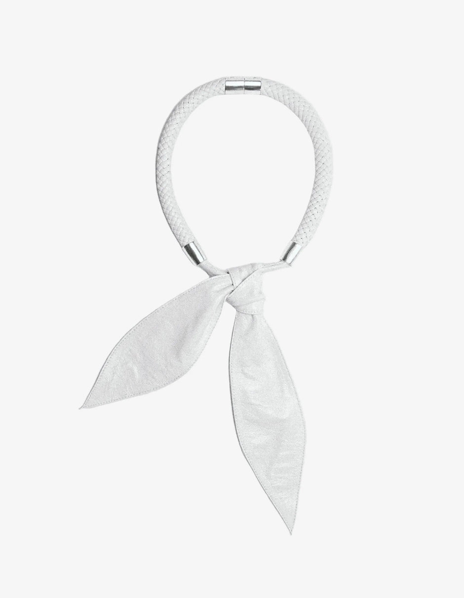 Limb WOVEN LAMBSKIN SCARF NECKLACE | TROVE & TONE