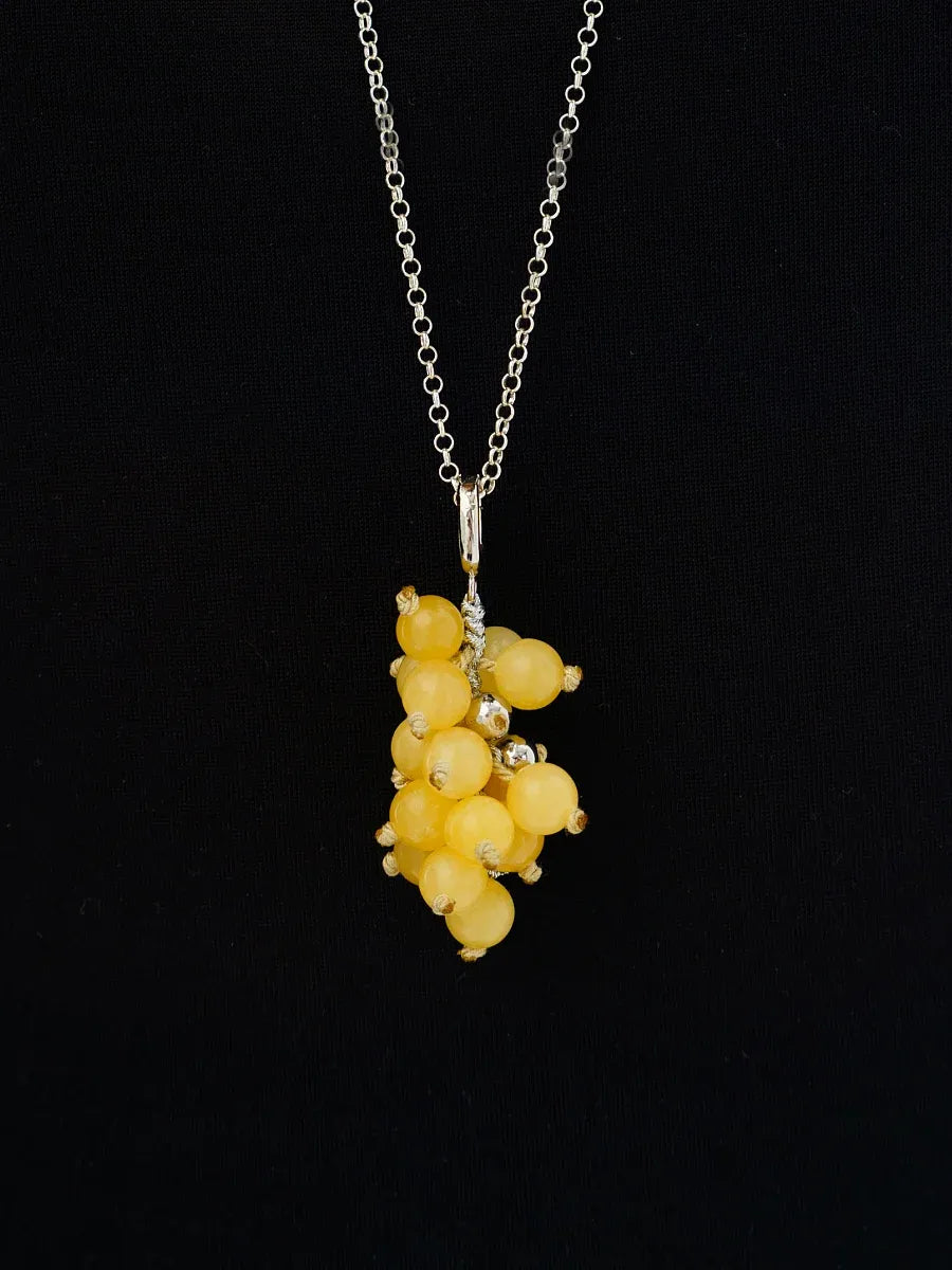 AESTH & UTIL YELLOW AMBER GRAPE MULTIWAY BAG CHARM | TROVE & TONE