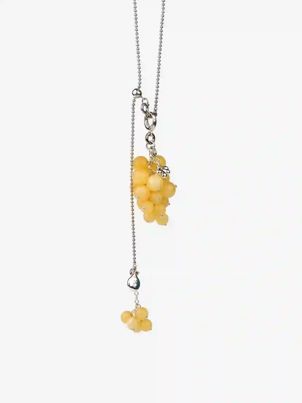 AESTH & UTIL YELLOW AMBER GRAPE PENDANT NECKLACE | TROVE & TONE