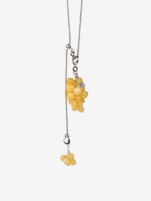 AESTH & UTIL YELLOW AMBER GRAPE PENDANT NECKLACE | TROVE & TONE