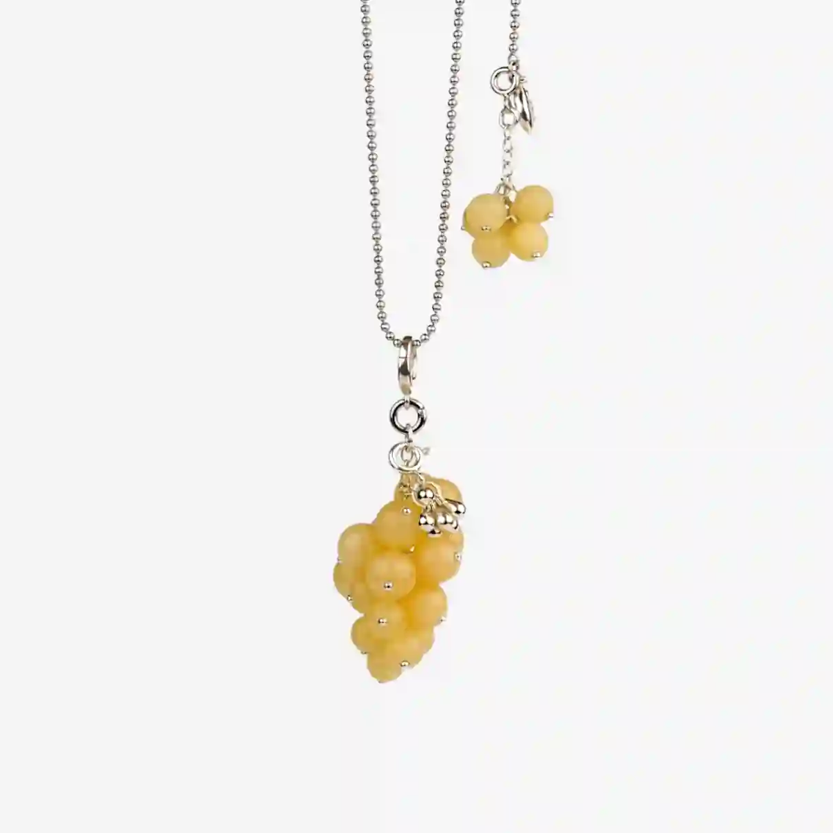 AESTH & UTIL YELLOW AMBER GRAPE PENDANT NECKLACE | TROVE & TONE