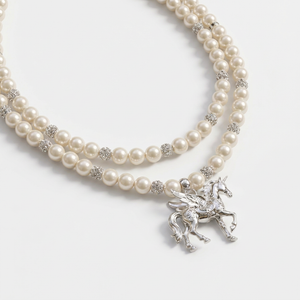 LUCKY PEGASUS CHARM NECKLACE