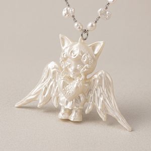 LUCKY WINGED CAT BAG CHARM