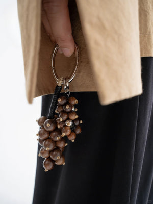 Aesth & Util NATURAL SANDALWOOD GRAPE MULTIWAY BAG CHARM | TROVE & TONE