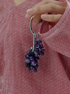Aesth & Util AMETHYST GRAPE MULTIWAY BAG CHARM | TROVE & TONE