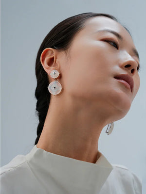 NORTH STAR ROUND STUD EARRINGS & MULTI-WEAR PENDANT