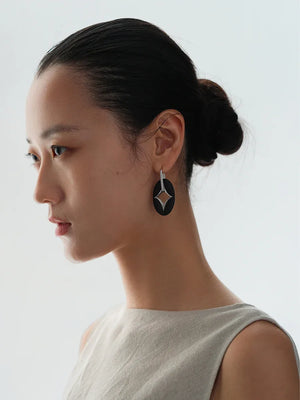 NORTH STAR OVAL MULTI-WEAR NECKLACE & EARRINGS SET