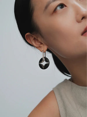 NORTH STAR ROUND MULTI-WEAR NECKLACE & EARRINGS SET