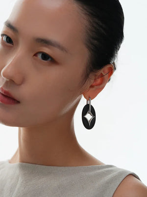 NORTH STAR OVAL MULTI-WEAR NECKLACE & EARRINGS SET