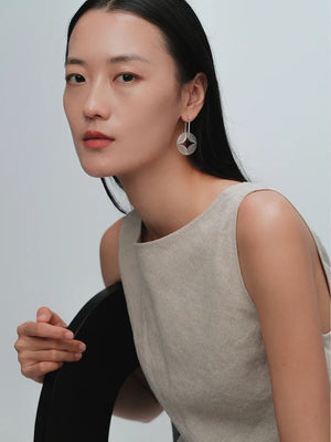 NORTH STAR ROUND MULTI-WEAR NECKLACE & EARRINGS SET