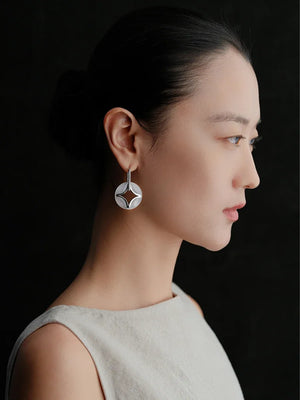 NORTH STAR ROUND MULTI-WEAR NECKLACE & EARRINGS SET