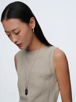 NORTH STAR OVAL MULTI-WEAR NECKLACE & EARRINGS SET