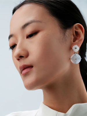 NORTH STAR ROUND STUD EARRINGS & MULTI-WEAR PENDANT