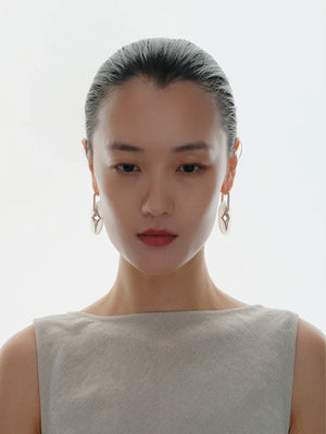 NORTH STAR OVAL MULTI-WEAR NECKLACE & EARRINGS SET