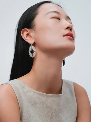 NORTH STAR OVAL MULTI-WEAR NECKLACE & EARRINGS SET
