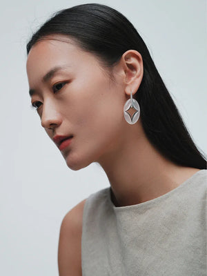 NORTH STAR OVAL MULTI-WEAR NECKLACE & EARRINGS SET