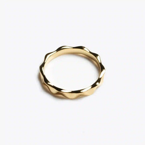 CONTROL POINTS ORGANIC WAVY STACKING RING | TROVE & TONE