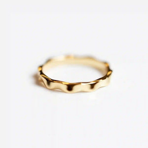 CONTROL POINTS ORGANIC WAVY STACKING RING | TROVE & TONE