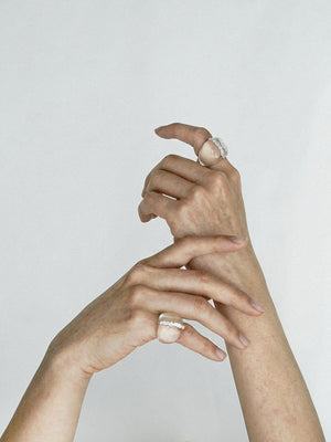 Limb TRANSPARENT TEXTURE RESIN RING  |  TROVE & TONE