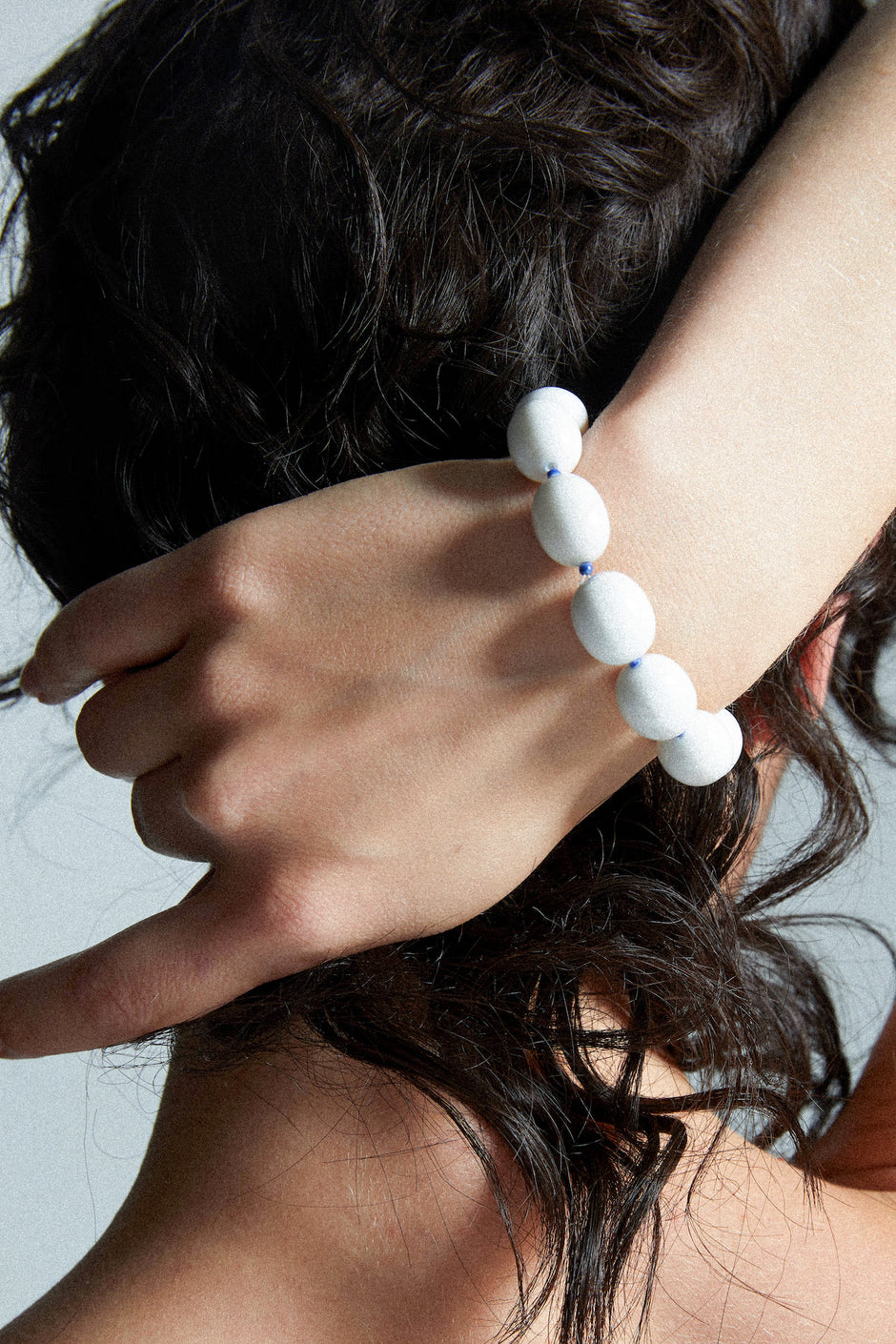 PORCELAIN EGG-SHAPED BEAD BRACELET Bracelet TROVE & TONE