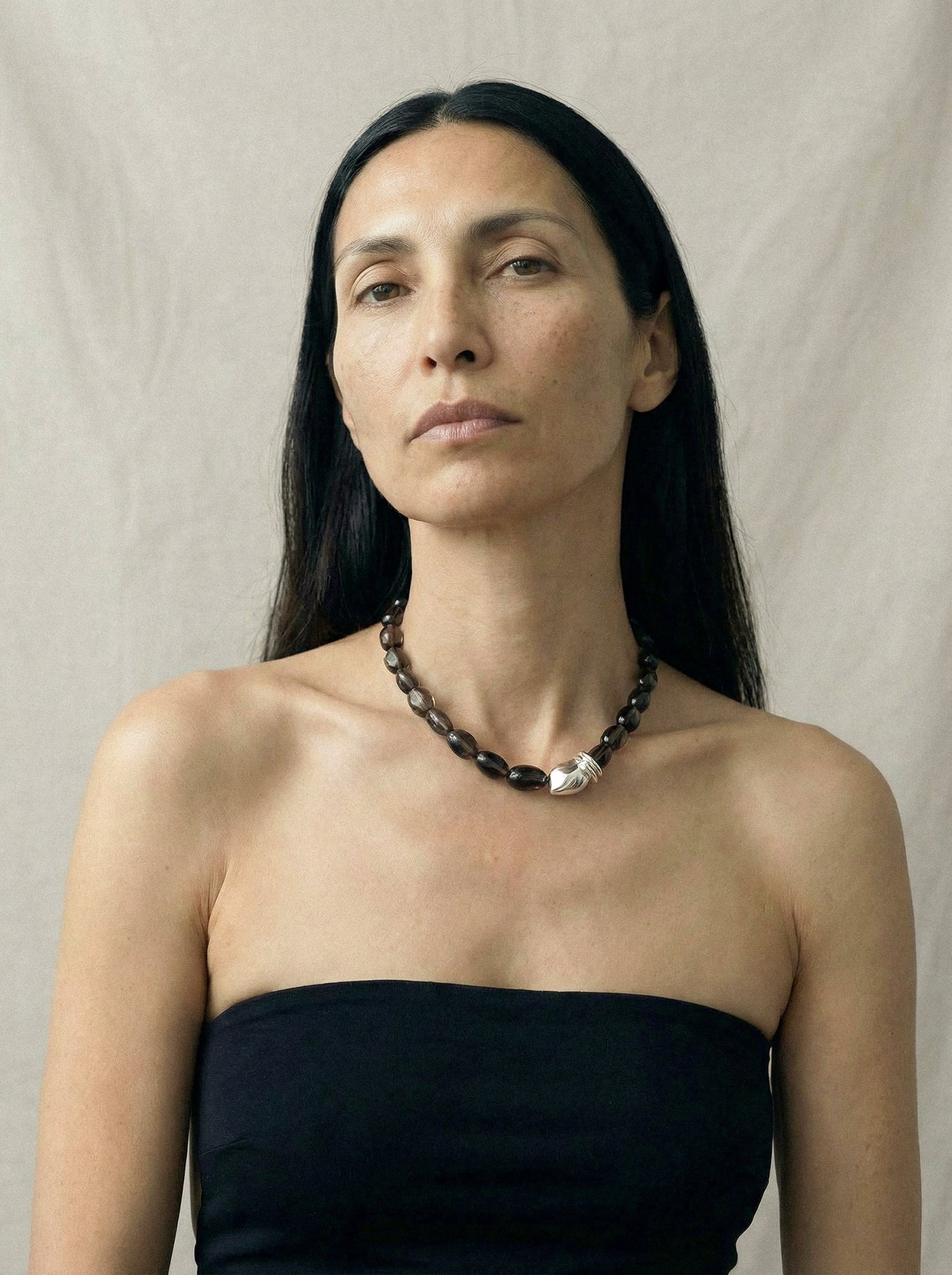 Limb SMOKY QUARTZ MOSAIC NECKLACE  |  TROVE & TONE