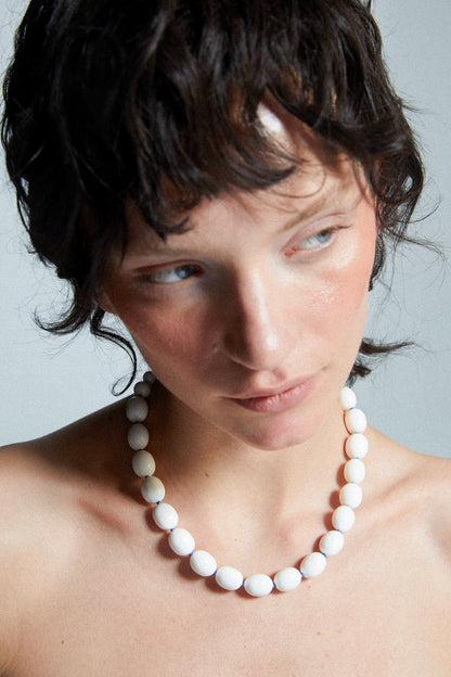 PORCELAIN EGG-SHAPED NECKLACE Necklace TROVE & TONE