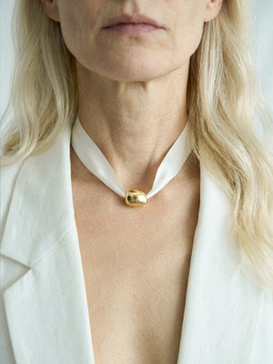 Limb SATIN TIE SILK NECKLACE  |  TROVE & TONE