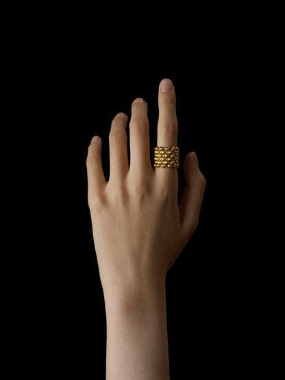 STAGGERED DRUMBEAT RING Ring TROVE & TONE