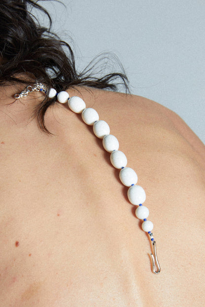 PORCELAIN EGG-SHAPED BEAD BRACELET Bracelet TROVE & TONE