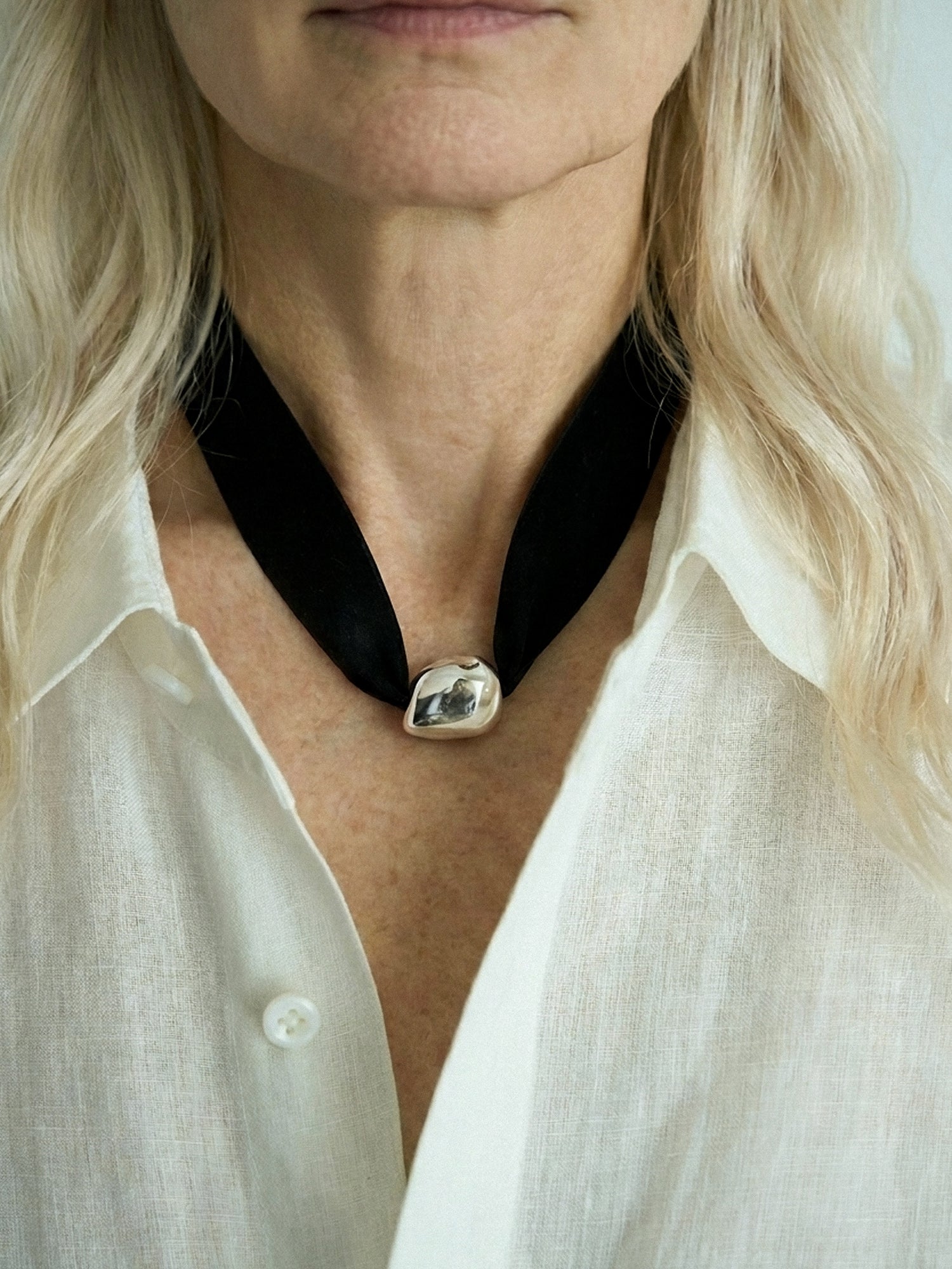 Limb SATIN TIE SILK NECKLACE  |  TROVE & TONE