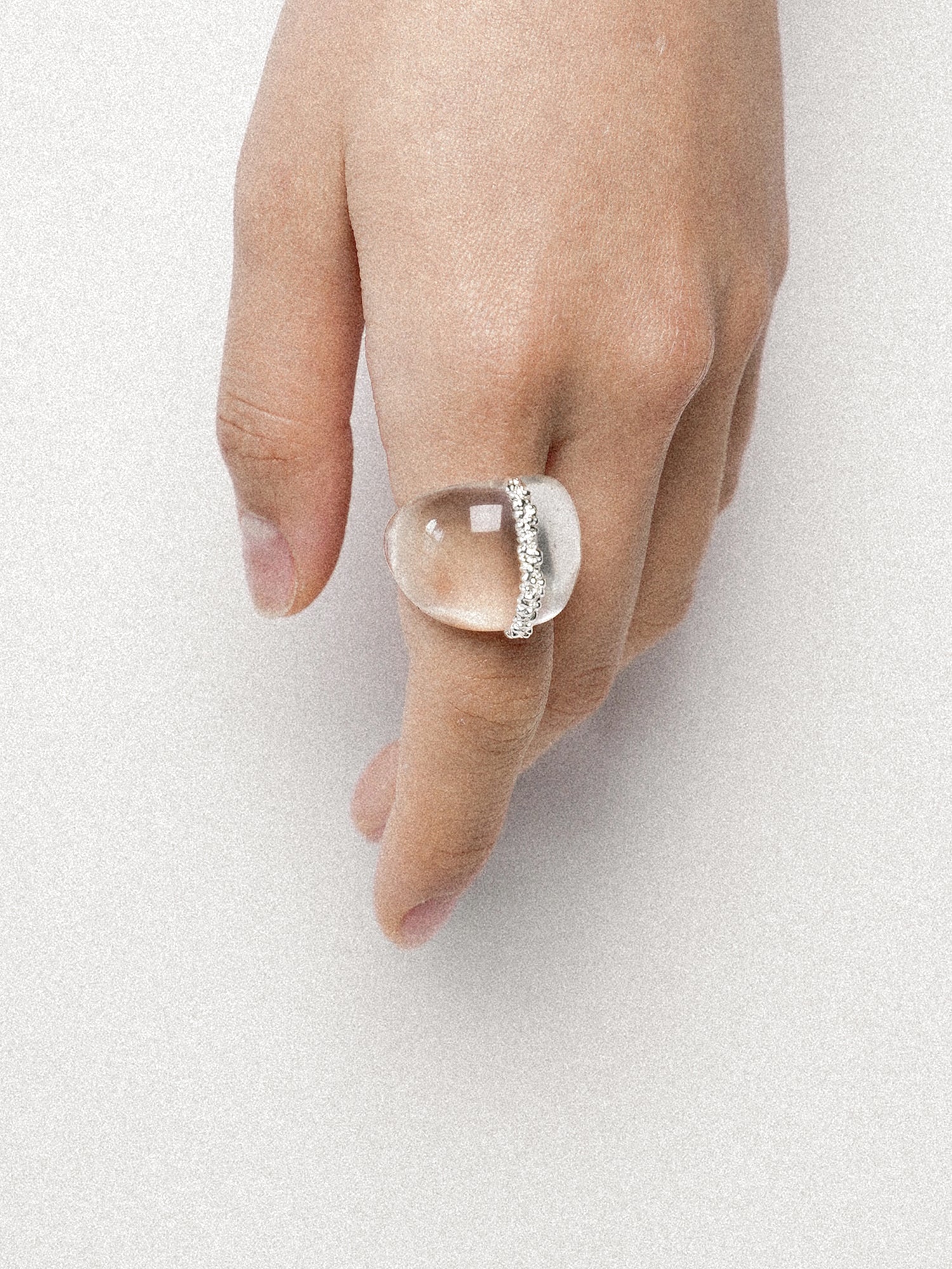 Limb TRANSPARENT TEXTURE RESIN RING  |  TROVE & TONE