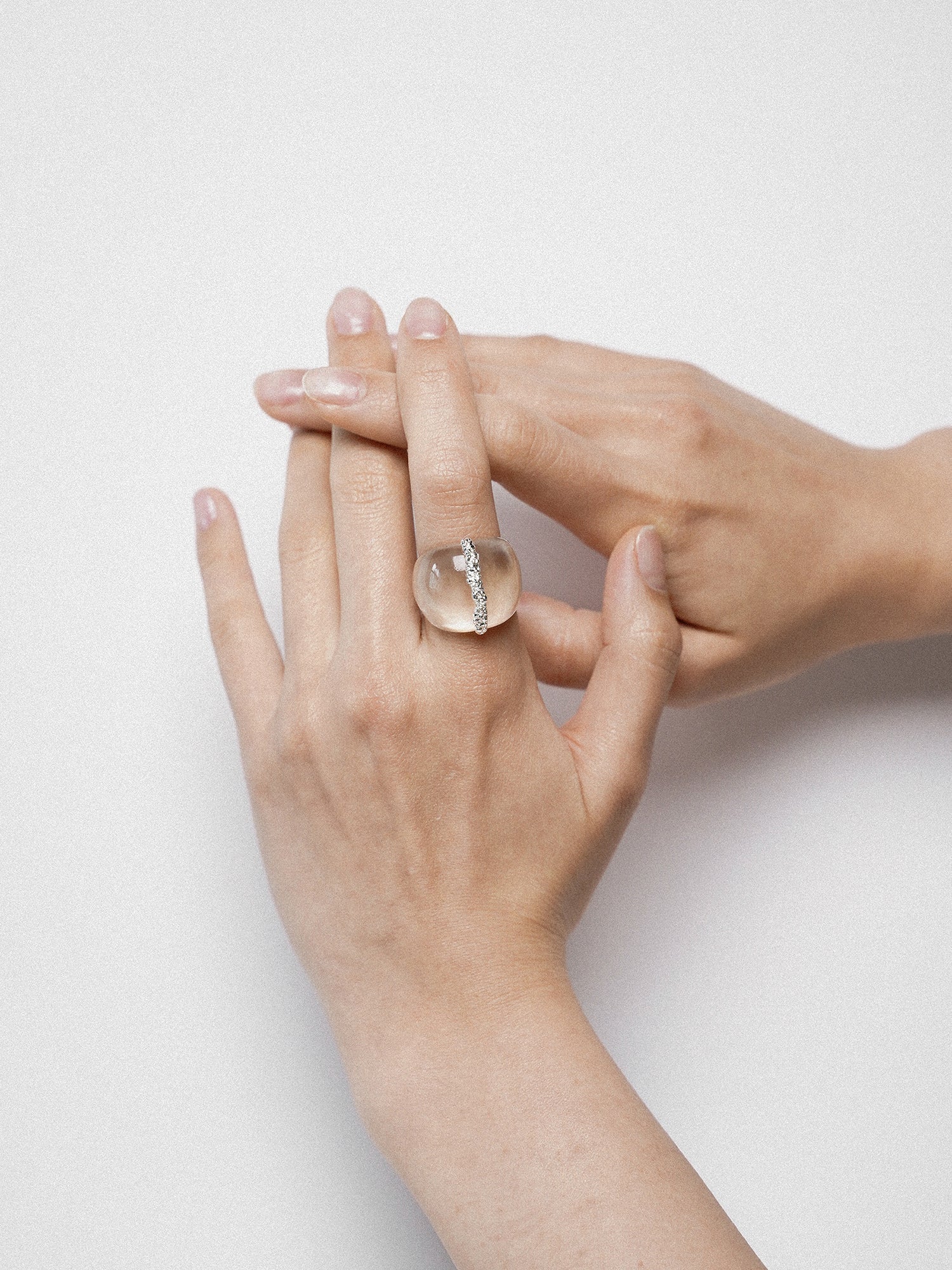 Limb TRANSPARENT TEXTURE RESIN RING  |  TROVE & TONE