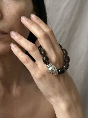 Limb SMOKY QUARTZ MOSAIC BRACELET  |  TROVE & TONE