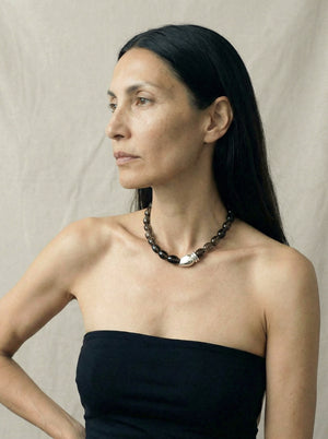 Limb SMOKY QUARTZ MOSAIC NECKLACE  |  TROVE & TONE