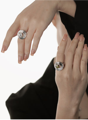 COILED KNOT RING