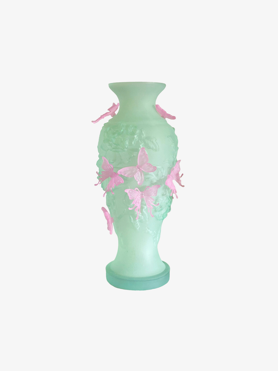 livarié flower GREEN LARGE PAPILLON VIF VASE  |  TROVE & TONE