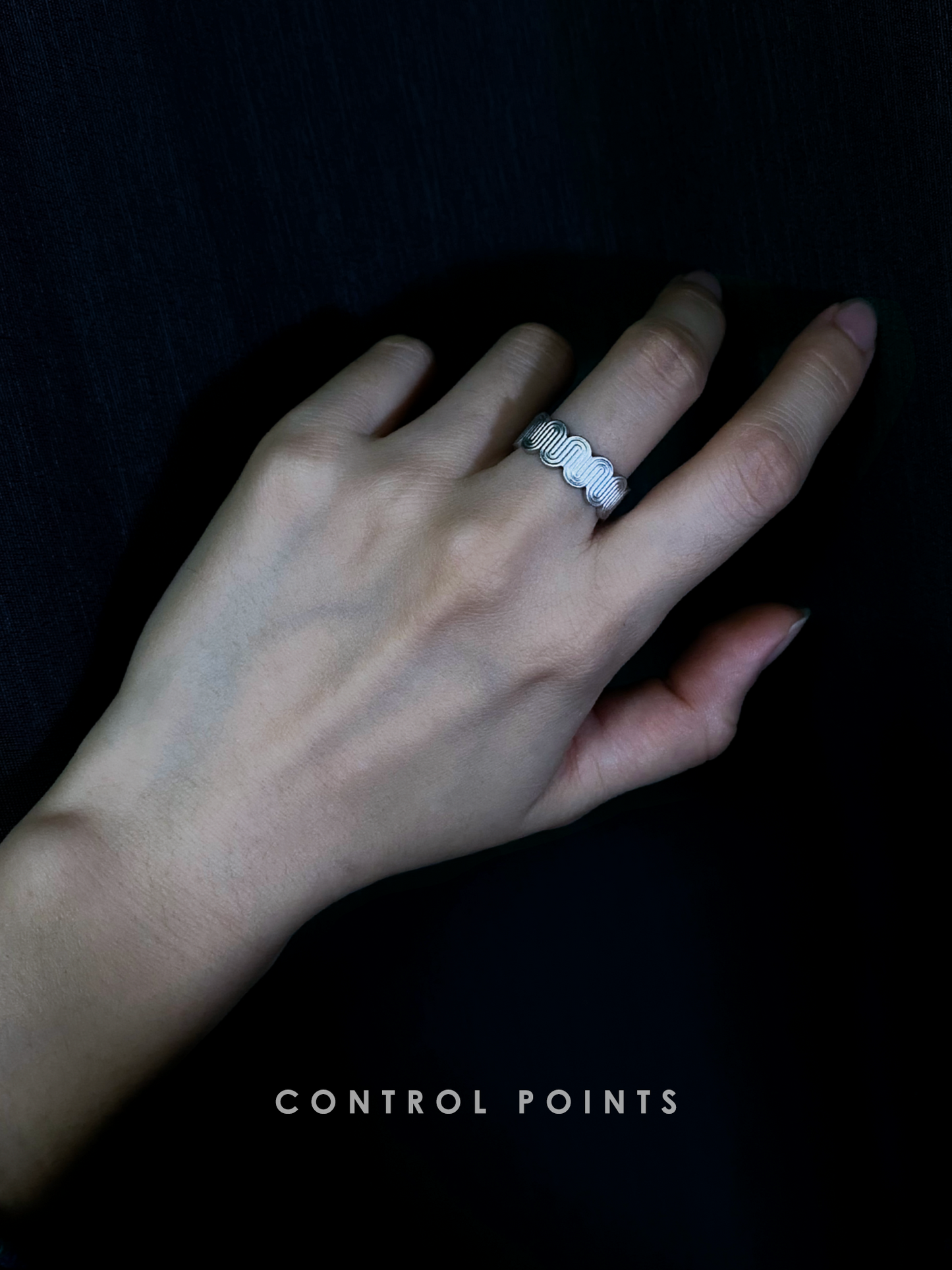 CONTROL POINTS DECO CURVED MEANDER RING  |  TROVE & TONE