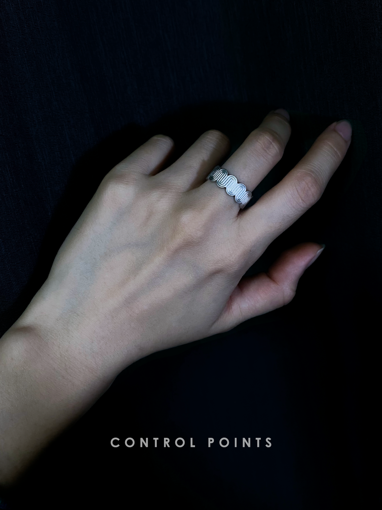 CONTROL POINTS DECO CURVED MEANDER RING  |  TROVE & TONE