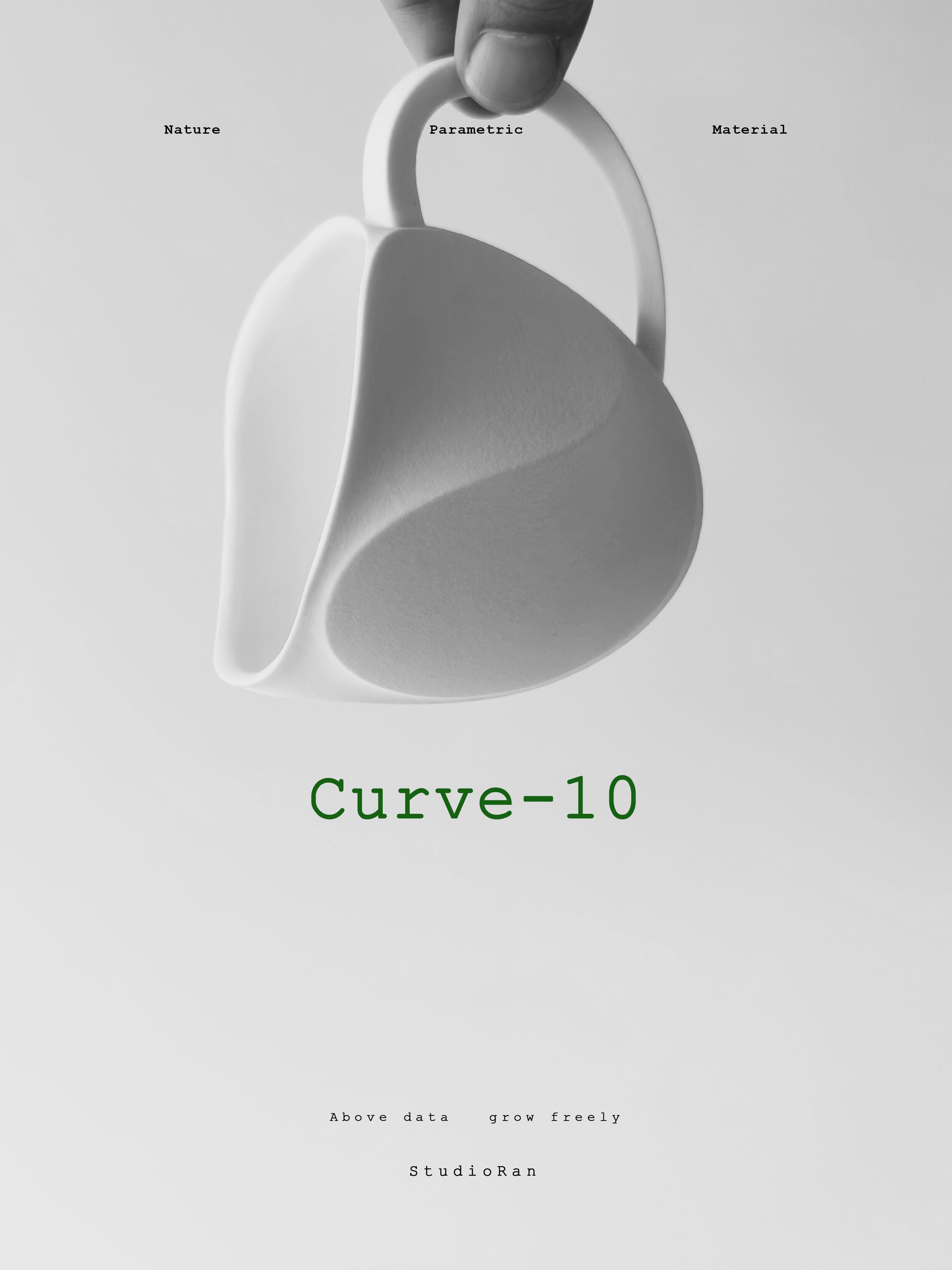 CURVE 10 CERAMIC HANDLED TEA CUP