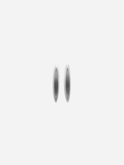  ON IISLAND OVAL PRINTED GLASS STUD EARRINGS |  TROVE & TONE