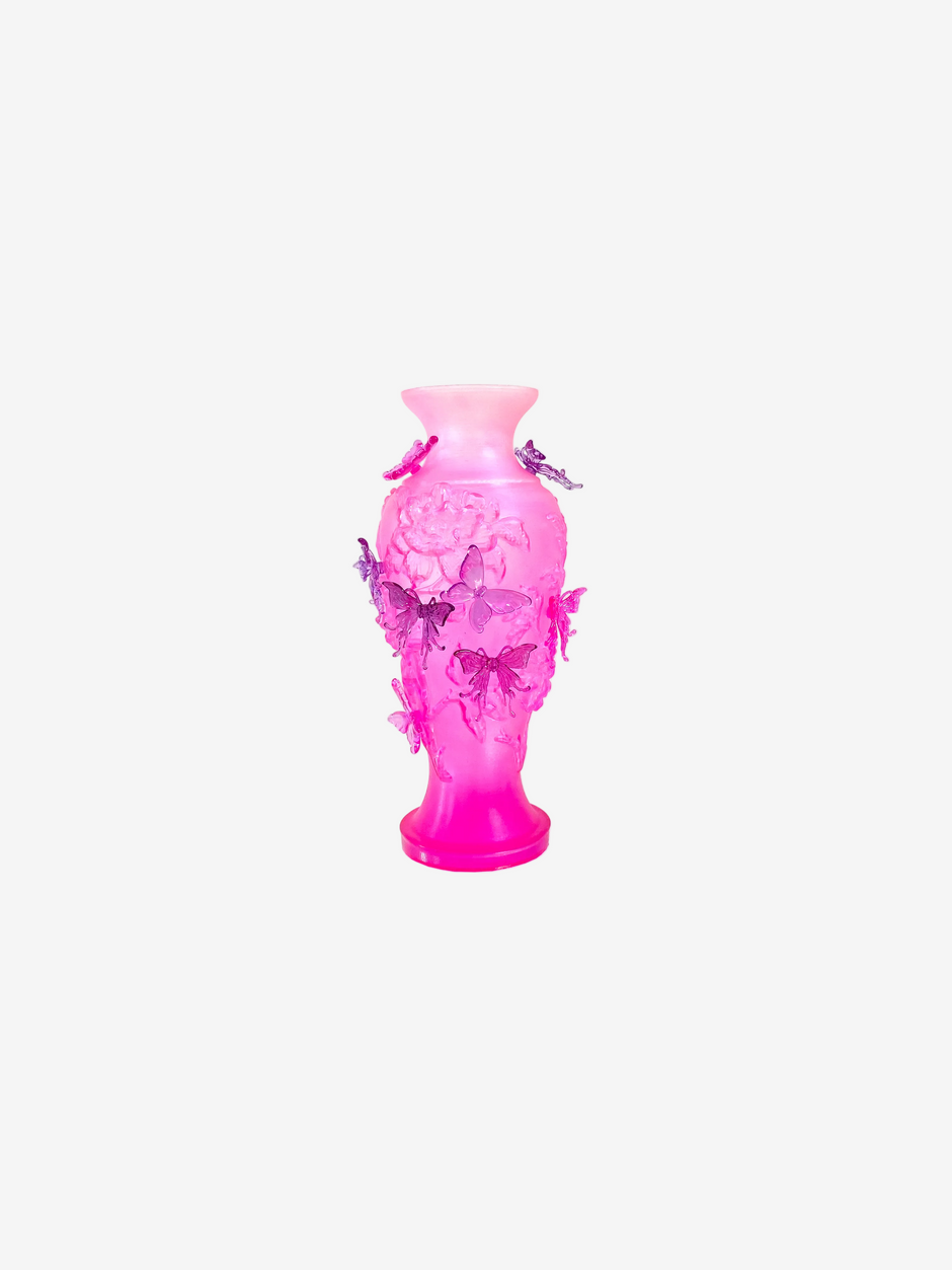 livarié flower Barbie Pink Large Papillon Vif Vase  |  TROVE & TONE